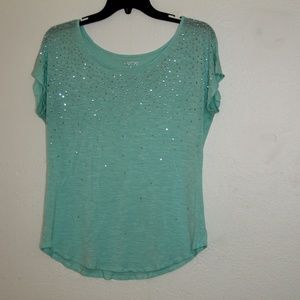 Apt 9 light green tee with little studs size M